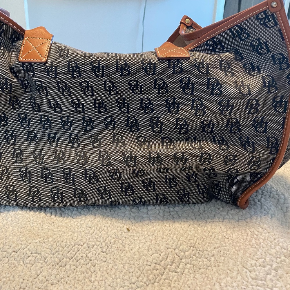 Dooney and Bourke monogram canvas weekender bag
